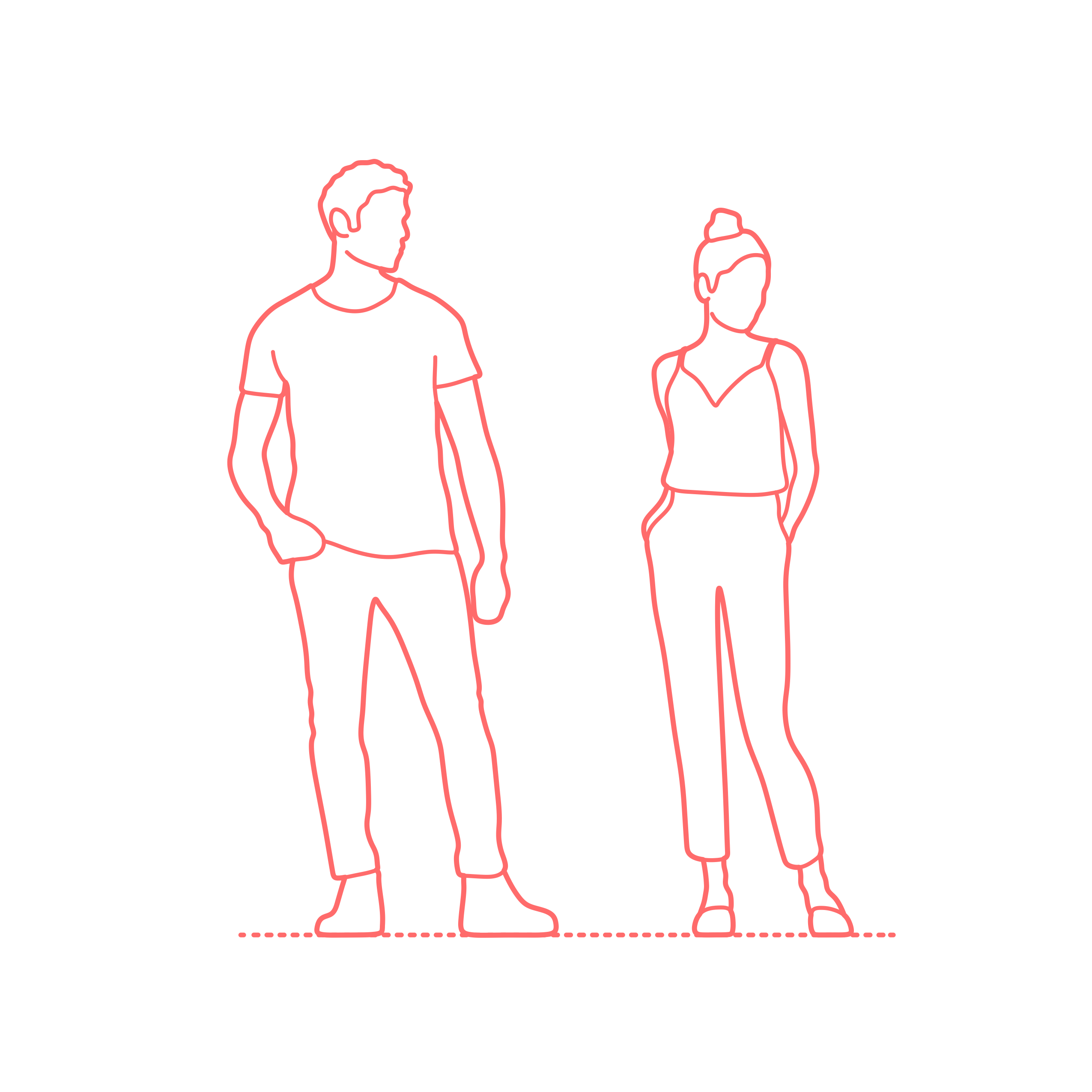 Humans Uses Functions Casual Attire Stencil Svg Design File Free Vectors